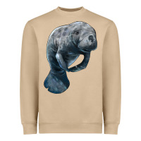Mushroom Manatee Illustrations Heavyweight Sweatshirt - LillyAllenDesigns