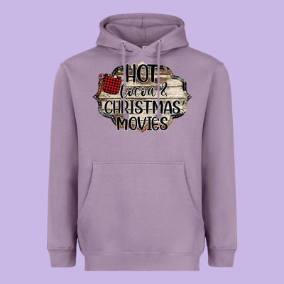 Hot Cocoa And Christmas Movies Heavyweight Hoodie Designed By Bettercallsaul