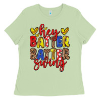 Matcha hey batter batter swing softball Ladies Tee - Zillion Design Studio