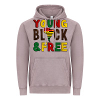Vintage Zinc young black and free Vintage Hoodie - Artiststas