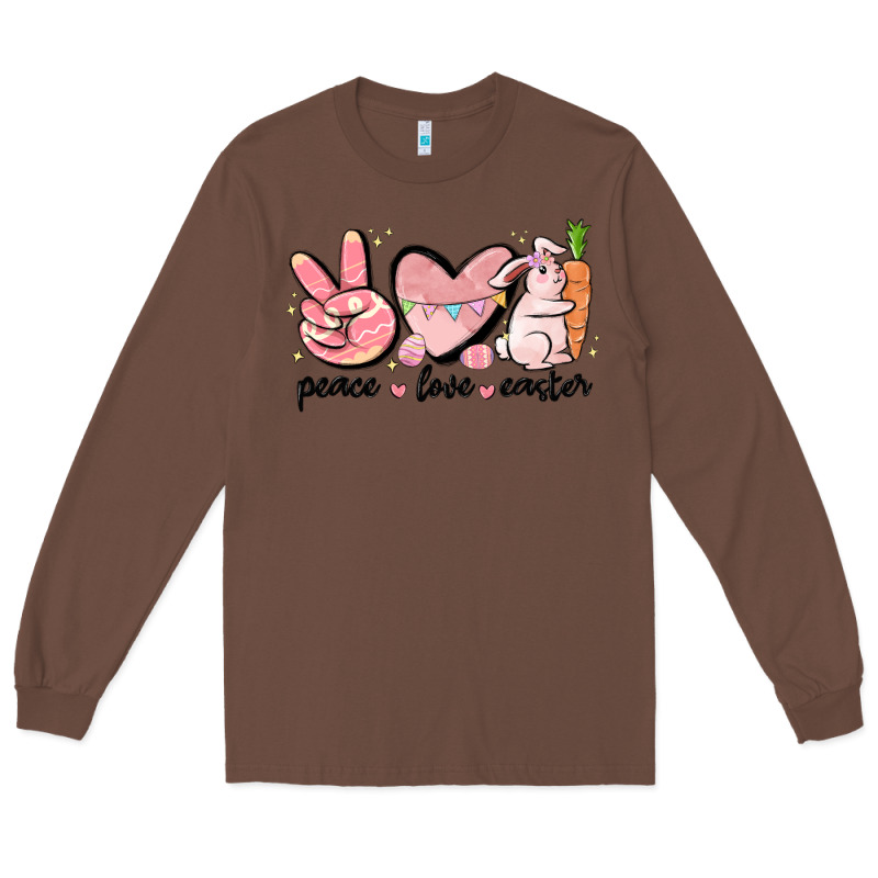 Peace Love Easter Long Sleeve Tee by MaliasSmallBusiness | Teevron