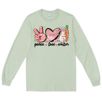 Matcha peace love easter Long Sleeve Tee - MaliasSmallBusiness