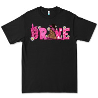 Black Breast Cancer Brave with Afro Woman Premium Tee - texasbilliewilder