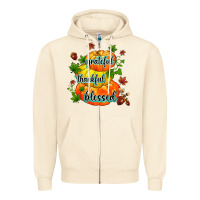 Sandshell grateful thankful blessed Zipper Hoodie - MaliasSmallBusiness