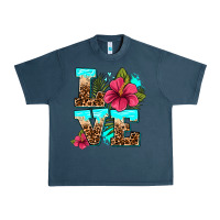 Midnight Navy love summer with flowers Urban Heavy Tee - AdoDesignShop