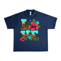 Navy love summer with flowers Urban Heavy Tee - AdoDesignShop