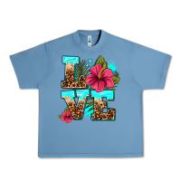 Pebble Blue love summer with flowers Urban Heavy Tee - AdoDesignShop