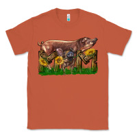 Copper Western Mom With Duroc Pig And Baby Pig Classic Tee - LillyAllenDesigns