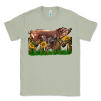 Matcha Western Mom With Duroc Pig And Baby Pig Classic Tee - LillyAllenDesigns