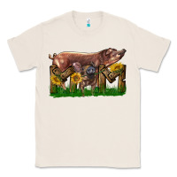 Natural Western Mom With Duroc Pig And Baby Pig Classic Tee - LillyAllenDesigns