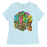 Baby Blue music teacher Ladies Tee - texasbilliewilder