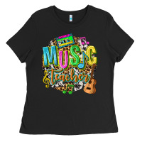 Black music teacher Ladies Tee - texasbilliewilder