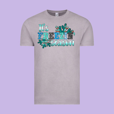 It's Freezin' Season Vintage Tee Designed By Adodesignshop