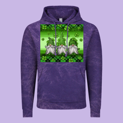 St Patricks Gnomes Vintage Hoodie Designed By Jasminsmagicworld