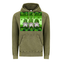 Vintage Olive st patricks gnomes Vintage Hoodie - Jasminsmagicworld