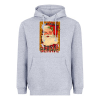 Heather Grey Santa Behave Heavyweight Hoodie - Bettercallsaul