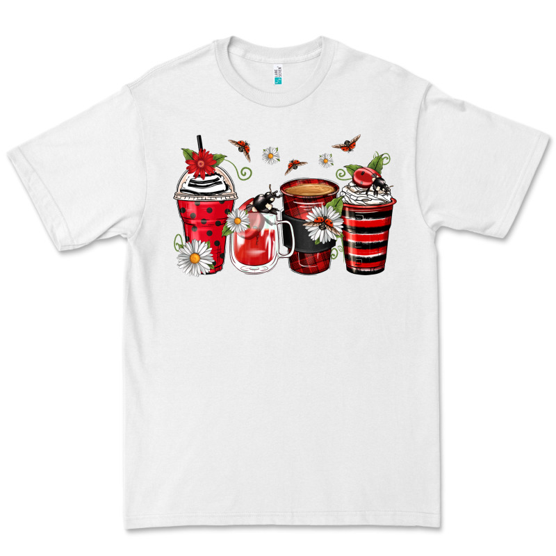 Ladybug Coffee Cups Premium Tee by Zillion Design Studio | Teevron
