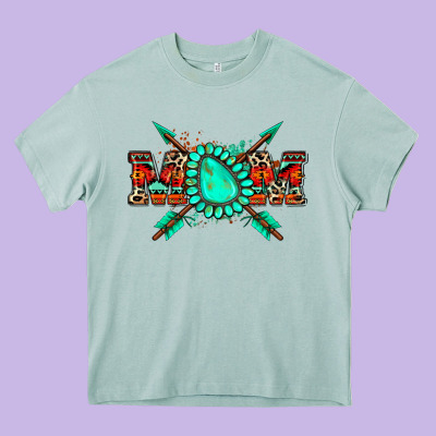 Aztec Mom Heavy Core Tee Designed By Zillion Design Studio