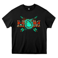 Black aztec mom Heavy Core Tee - Zillion Design Studio
