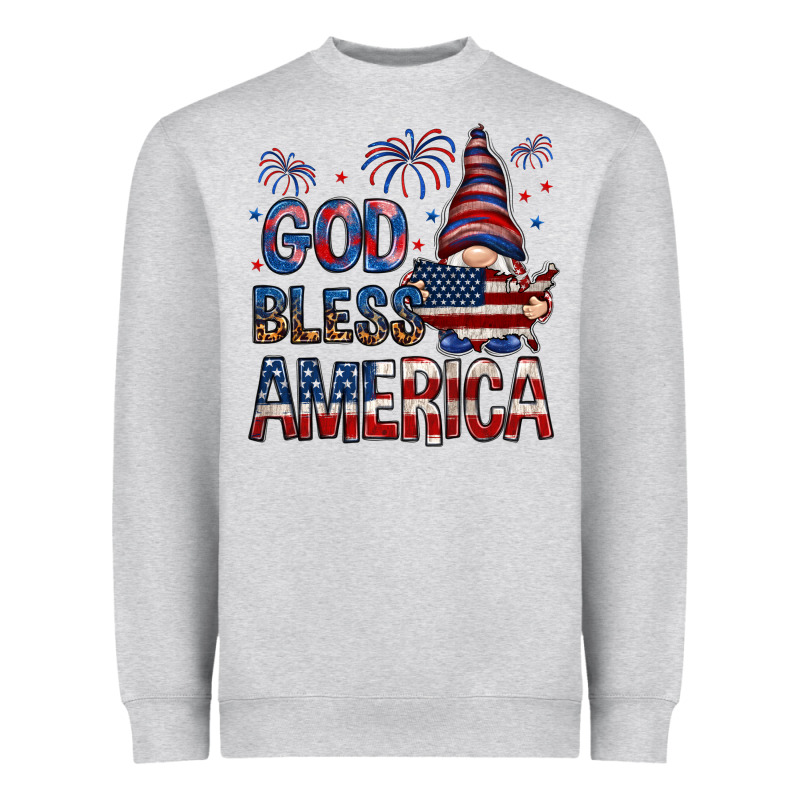 God Bless America Heavyweight Sweatshirt by NancyCooperArtShop | Teevron