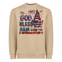 Mushroom god bless america Heavyweight Sweatshirt - NancyCooperArtShop