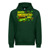 Forest Green Camper Happy St. Patrick's Day Urban Hoodie - CowGirlArtShop