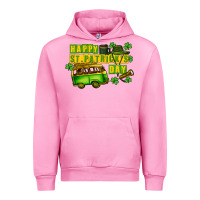 Fuchsia Pink Camper Happy St. Patrick's Day Urban Hoodie - CowGirlArtShop