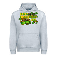Heather Grey Camper Happy St. Patrick's Day Urban Hoodie - CowGirlArtShop