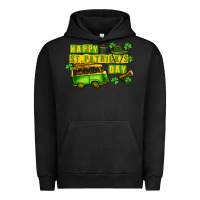 Pigment Black Camper Happy St. Patrick's Day Urban Hoodie - CowGirlArtShop