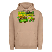 Pigment Burro Camper Happy St. Patrick's Day Urban Hoodie - CowGirlArtShop