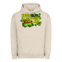 Pigment French Oak Camper Happy St. Patrick's Day Urban Hoodie - CowGirlArtShop