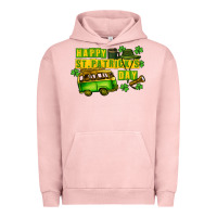 Pigment Salmon Camper Happy St. Patrick's Day Urban Hoodie - CowGirlArtShop