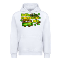 White Camper Happy St. Patrick's Day Urban Hoodie - CowGirlArtShop