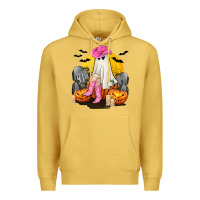 Antique Gold Halloween Cowgirl Costumes Premium Hoodie - texasbilliewilder