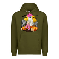 Army Green Halloween Cowgirl Costumes Premium Hoodie - texasbilliewilder