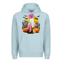 Blue Mist Halloween Cowgirl Costumes Premium Hoodie - texasbilliewilder