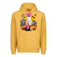 Mustard Halloween Cowgirl Costumes Premium Hoodie - texasbilliewilder