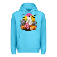 Ocean Blue Halloween Cowgirl Costumes Premium Hoodie - texasbilliewilder