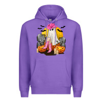Purple Halloween Cowgirl Costumes Premium Hoodie - texasbilliewilder
