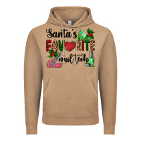 Vintage Coffee santa's favorite nail tech Vintage Hoodie - AdoDesignShop