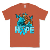 Copper hope tealribbonovarian cancer nails Classic Tee - NancyCooperArtShop
