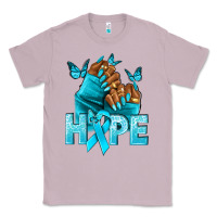 Lilac hope tealribbonovarian cancer nails Classic Tee - NancyCooperArtShop