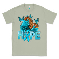 Matcha hope tealribbonovarian cancer nails Classic Tee - NancyCooperArtShop