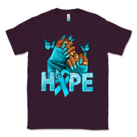 Plum hope tealribbonovarian cancer nails Classic Tee - NancyCooperArtShop