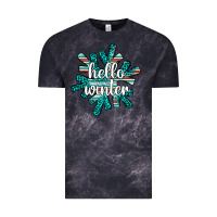 Cloud Black hello winter Vintage Tee - AdoDesignShop