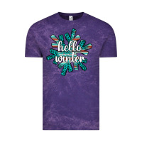 Cloud Purple hello winter Vintage Tee - AdoDesignShop