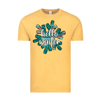 Vintage Mustard hello winter Vintage Tee - AdoDesignShop