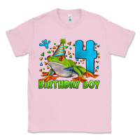Bubblegum Pink birthday boy frog age 4 Classic Tee - LillyAllenDesigns