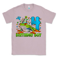Lilac birthday boy frog age 4 Classic Tee - LillyAllenDesigns