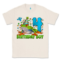 Natural birthday boy frog age 4 Classic Tee - LillyAllenDesigns